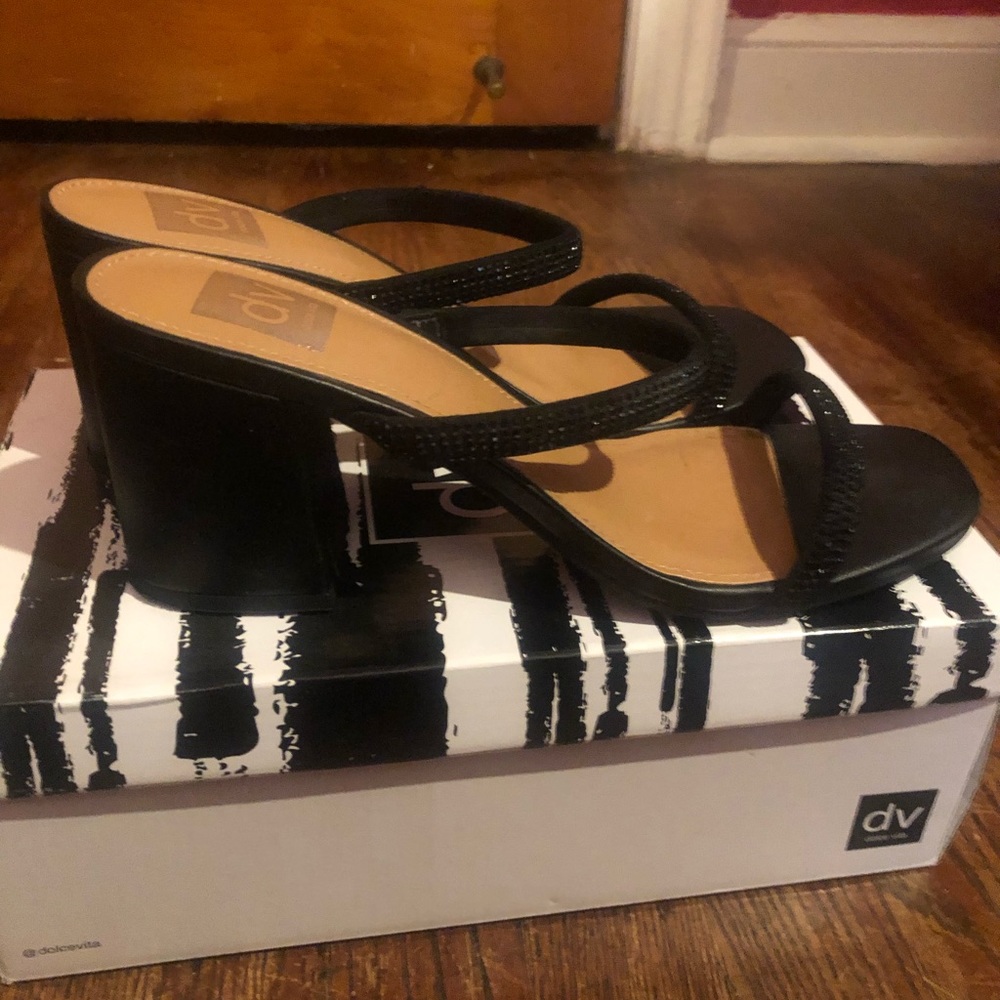 Dolce vita black heel shoes 8.5